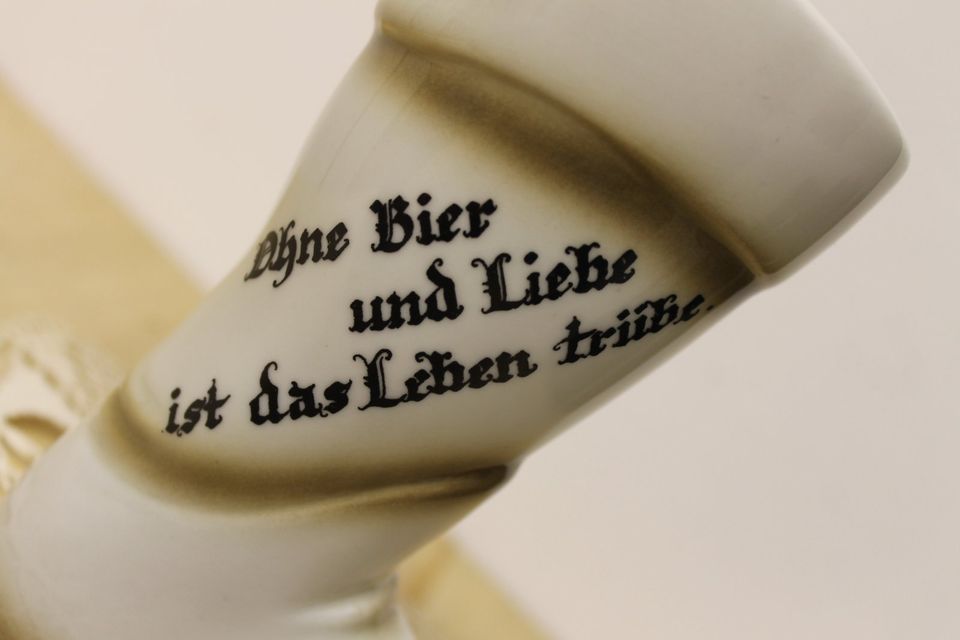 BIERSTIEFEL aus Porzellan in Mittweida