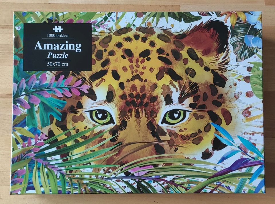 Puzzle - 1000 Teile - Leopard - Dschungel in Deining