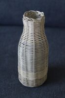 Vase Glas Rattan klein Baden-Württemberg - Lörrach Vorschau