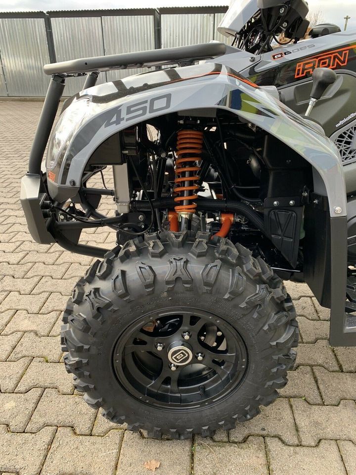 Frühligsaktion Quad Goes Iron 450 ltd. Grey/Green ATV in Aspach