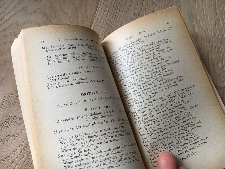 Hebbel: Herodes und Mariamne (Reclam-Buch von 1956) in Raisdorf