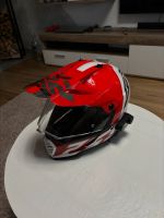 Helm LS2 Rot mit weiß + Intercom Baden-Württemberg - Elchesheim-Illingen Vorschau