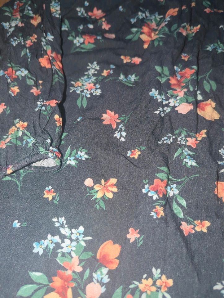 Kleid Langarm  Kleid Gr 164 schwarz Mango Blumen in Hamburg