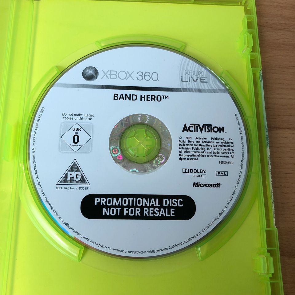 XBOX 360 BAND HERO von Guitar Hero / BandHero Promotion Disc Disk in Herbrechtingen