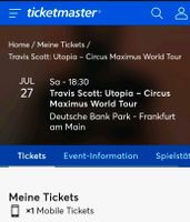 1 Karte Travis Scott Frankfurt Hessen - Mengerskirchen Vorschau