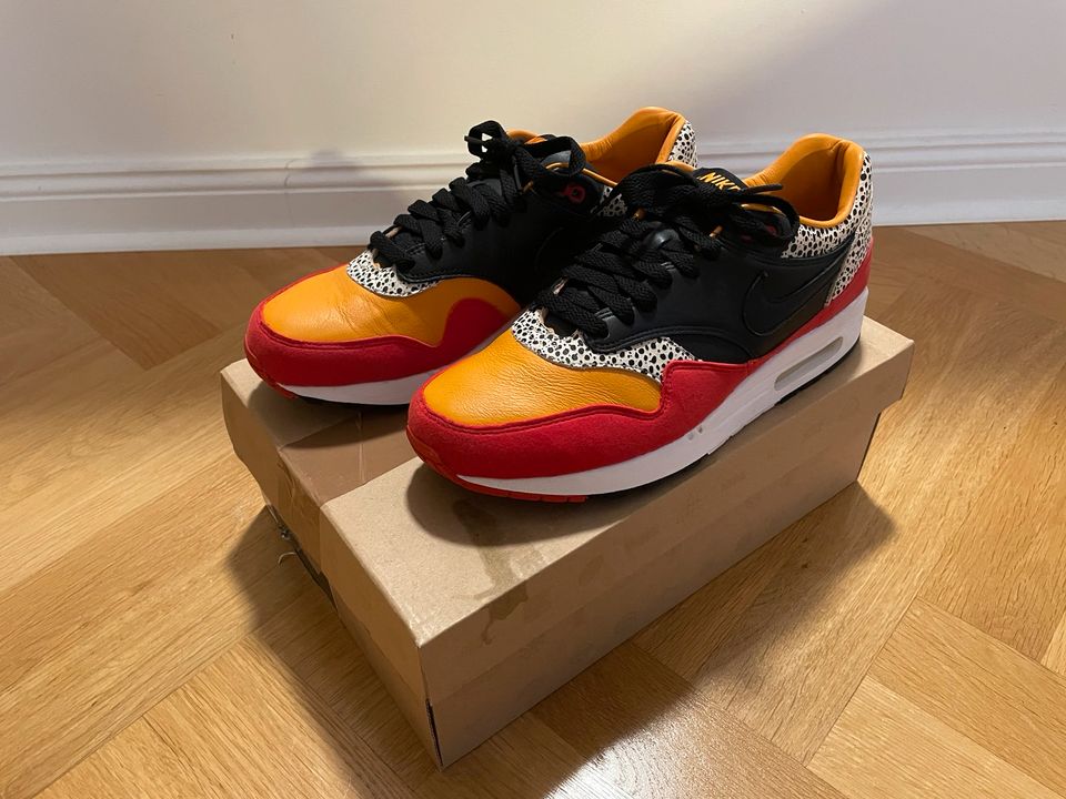 NIKE AIR MAX 1 PREMIUM SP SAFARI CARROT/BLACK/SPORT RED GR.44 in Mitte -  Tiergarten | eBay Kleinanzeigen ist jetzt Kleinanzeigen