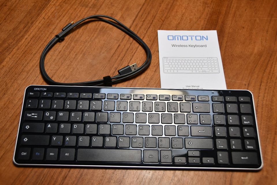 Omoton Funktastatur/ Bluetooth - Wireless Keyboard - ca. 35 cm in Hamburg
