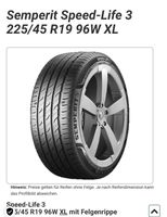 Sommerreifen Semperit 225/45 R 19 96w Speed Life 3 Brandenburg - Fürstenwalde (Spree) Vorschau