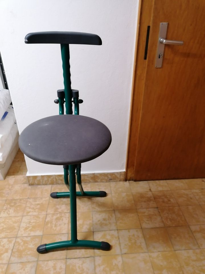 Leifheit Bügelstuhl Multisitz Stehhilfe Bügelstehhilfe grün in Lage
