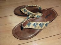 Schuhe Flip-Flops Pantolette Gr.38 blau/bunt Bayern - Neutraubling Vorschau