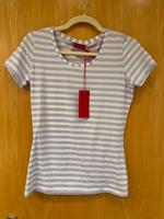 Hugo Boss T-Shirt Shirt Gr. M lila flieder weiß geringelt Hessen - Weiterstadt Vorschau