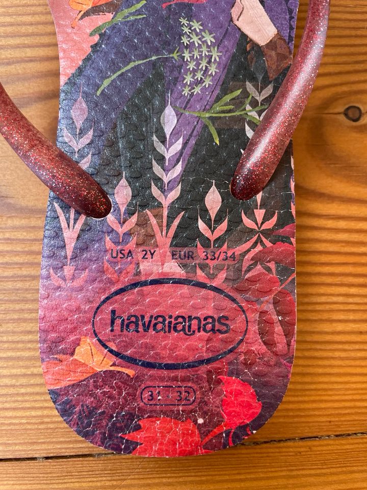 HAVAIANAS Flip Flops SLIM *Die Eiskönigin* rosa Gr. 31 /32 in München