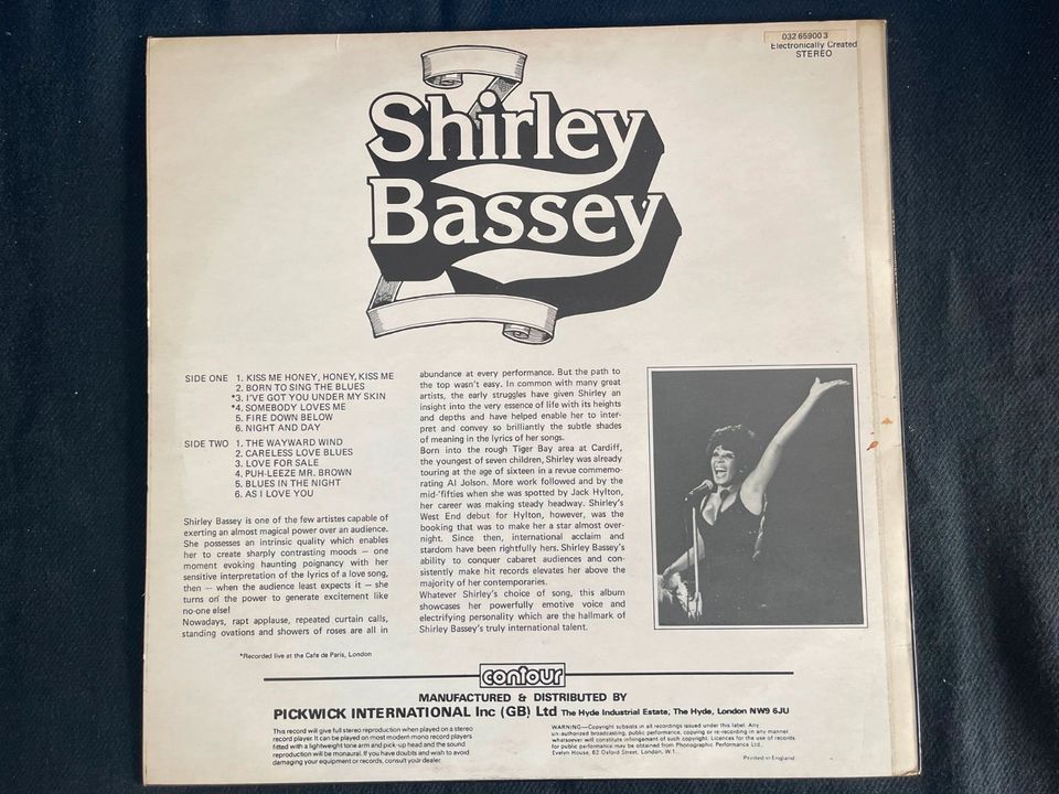 Shirley Bassey  Same  Vinyl LP 12"  Fast Near Mint !!! in Pulheim