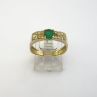 Ring m. Smaragd u. Brillanten 585er Gold 3,5gr. Größe 57 (Nr.594) Hannover - Mitte Vorschau