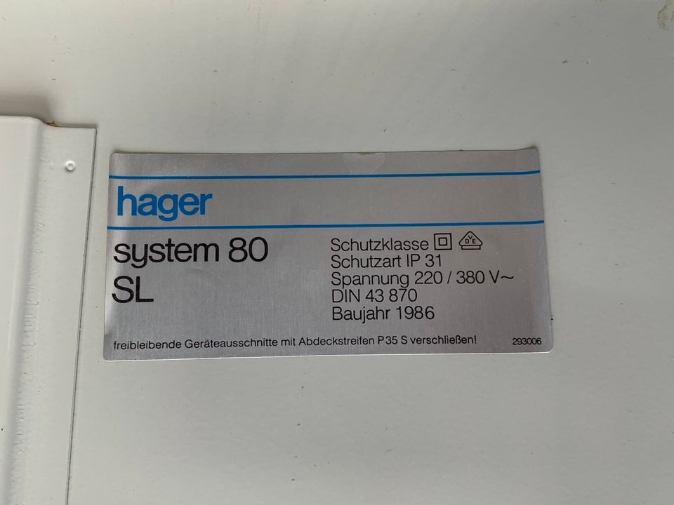 Hager Zählerschrank - Verteilerschrank - 80 SL - 80SL in Lambsheim