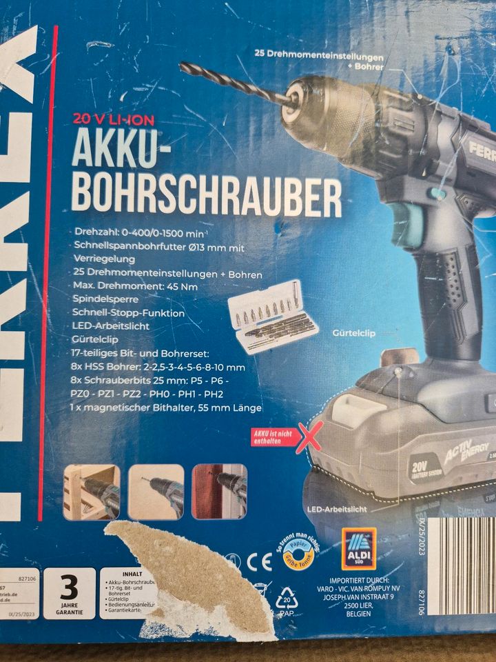 Akku Bohrschrauber/ neu ovp in Bexbach