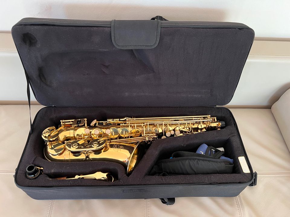 Alto Saxophone alt JJ-Music AS 100 Goldlack in Neidlingen