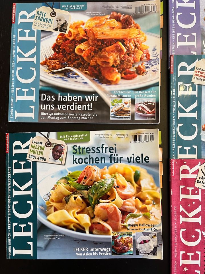 9 Zeitschriften Lecker Kochzeitschrift Kochen Rezepte Inspiration in Düsseldorf