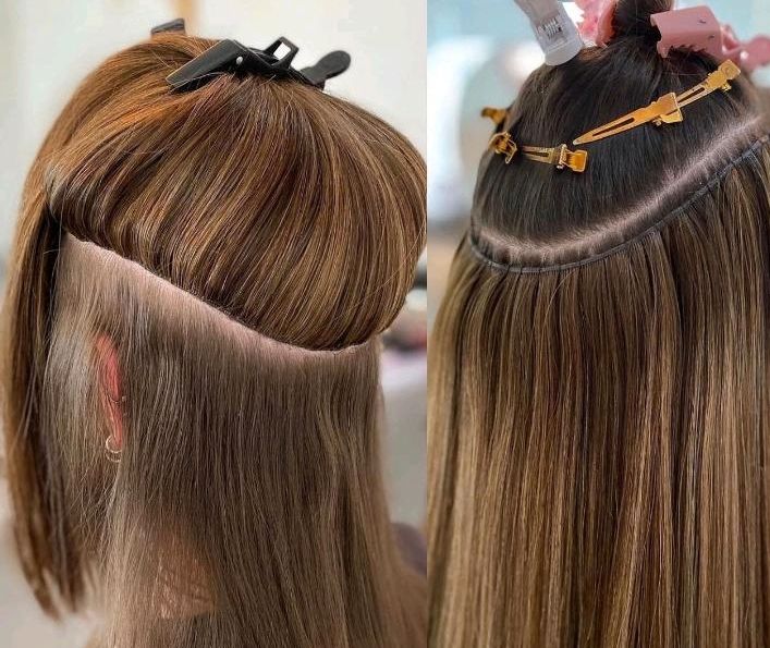 Haarverlängerung Schulung bonding tape tressen Extensions Ratenzahlung Tape-In haarverlängerungschulungen tressen Extensions Echthaar Extensions in Gelsenkirchen