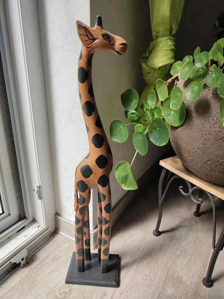 Giraffe aus Holz Holzgiraffe Afrika Deko Dekoration in Cottbus