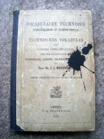 Technisches Vokabular v. 1897 Brockhaus Leipzig Wershoven alt Hessen - Bad Soden am Taunus Vorschau