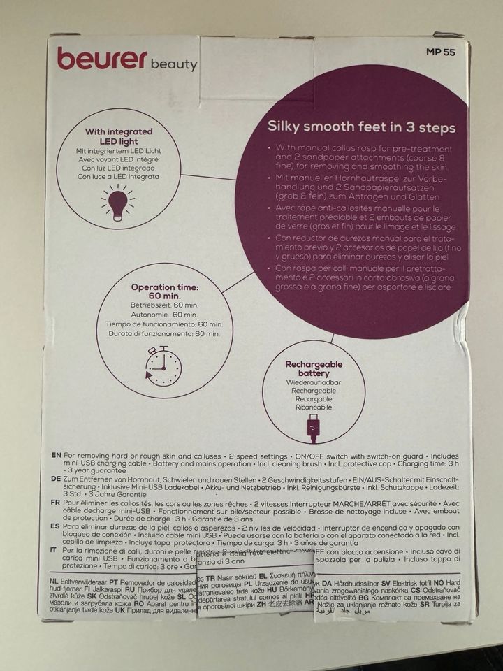 BEURER MP55 hornhautentferner NEU in Viersen