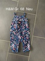 NEU H&M Gr. 68 Overall Jumpsuit Mädchen blau Baumwolle Niedersachsen - Bohmte Vorschau