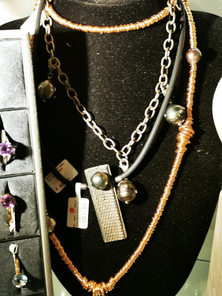 Gellner 750 Gold 925 Silber Tahiti Perlen Ringe Collier Armbänder in Hückelhoven