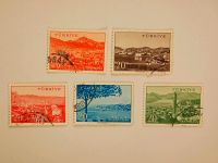 5 gestempelte türkische Briefmarken mit Landschaftsmotiven - Samm Baden-Württemberg - Schorndorf Vorschau