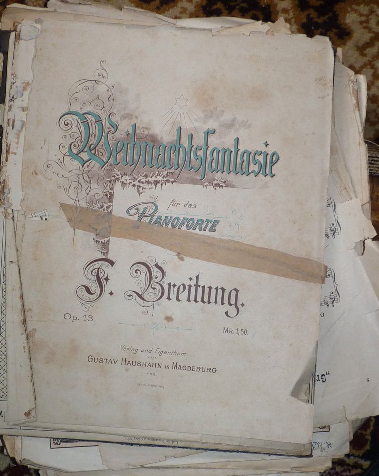 alte Notenblätter in Niederfischbach