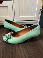 via milano 36,5 3,5 36 Schuhe Pumps grün Leder Lederschuhe Nordrhein-Westfalen - Monheim am Rhein Vorschau