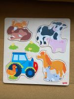 Goki Holz Puzzle Einlegepuzzle Bauernhoftiere wie NEU Kinder Nordrhein-Westfalen - Salzkotten Vorschau