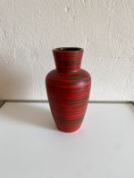 Vintage Rote Vase Grünes Muster Mid Century W-Germany Keramik Berlin - Charlottenburg Vorschau