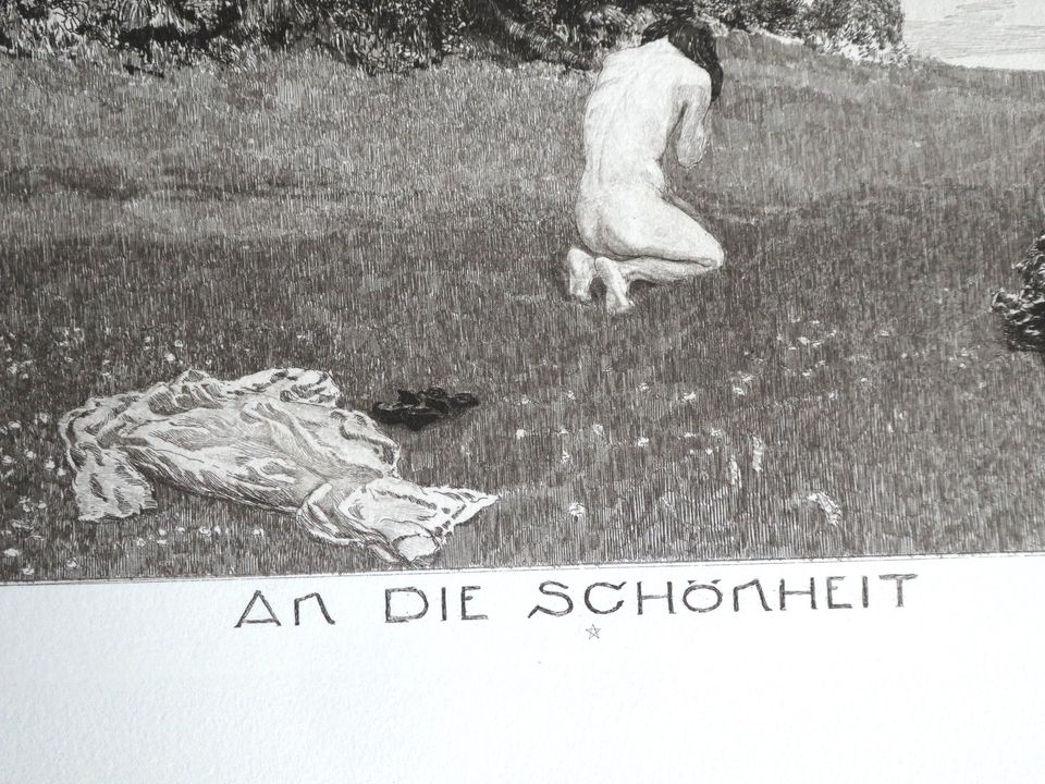 Max Klinger Radierung "An die Schönheit" in Oldenburg