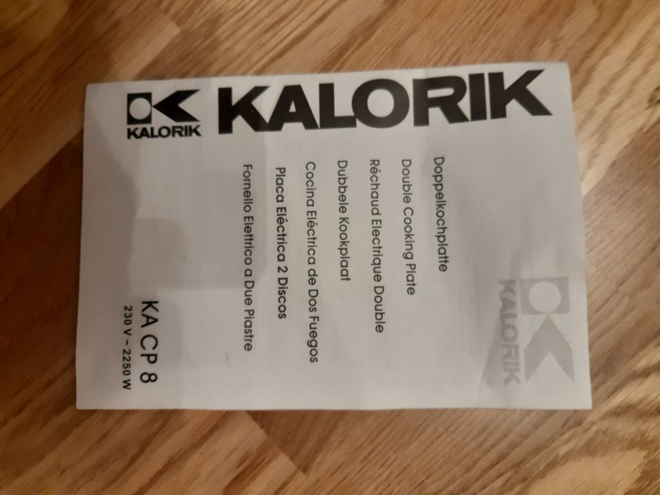 Kalorik Doppelkochplatte in München