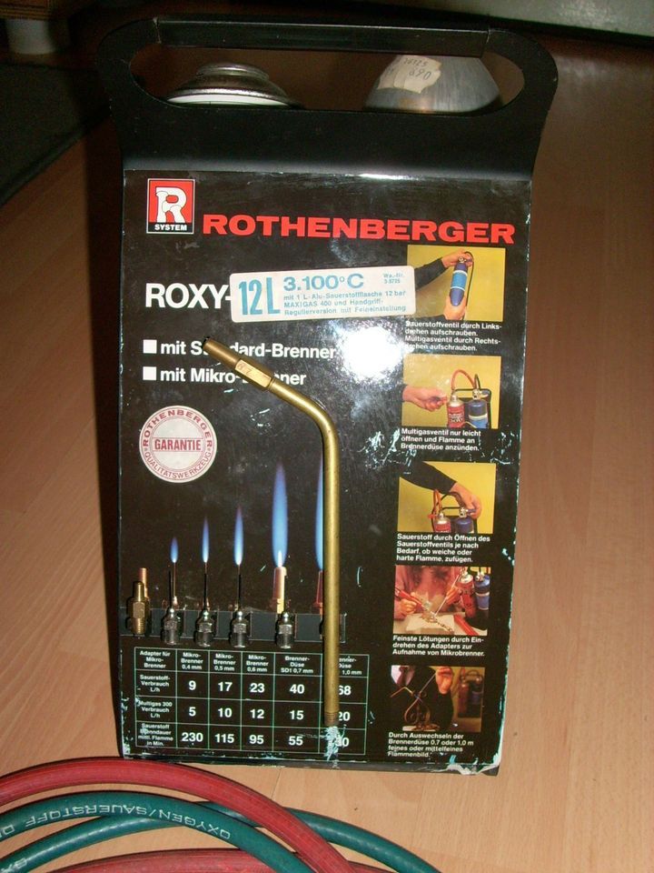 Rothenberger Roxy Kit Hobby Autogen Schweißgerät Hartlötgerät in Uslar