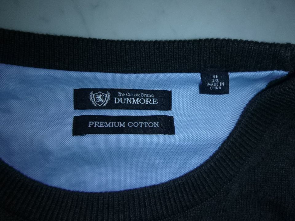 DUNMORE Premium Cotton ❤️ Baumwolle  ANTRAZITH Zopfmuster Gr.3 XL in Adendorf