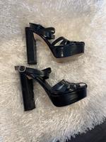 Sandalette von ZARA, Gr. 37, schwarz, Leder Schleswig-Holstein - Stapelfeld Vorschau