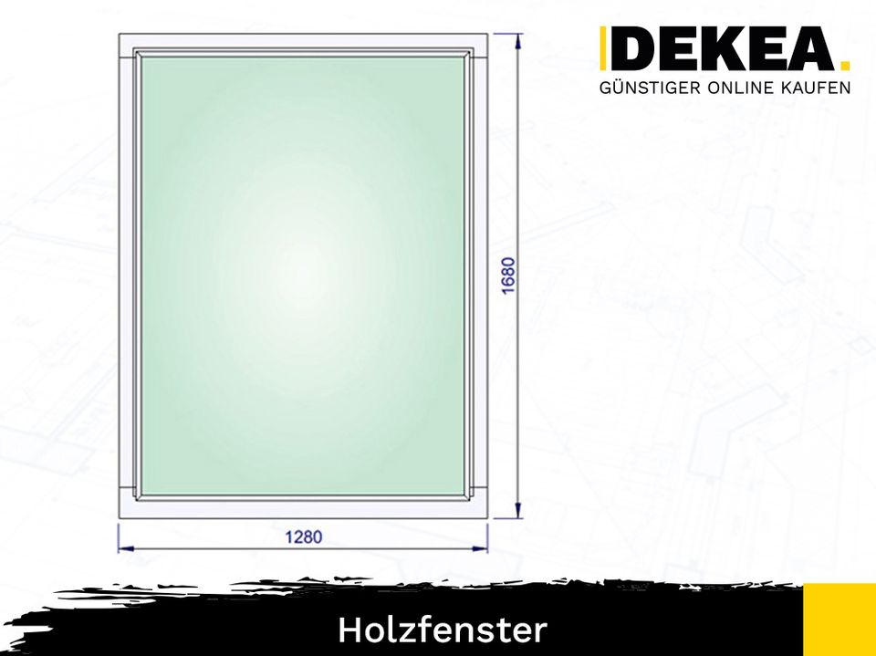 Holzfenster Schaufenster nach Maß Festverglasung Holz Fenster aus Polen Zweifachverglasung in Dresden