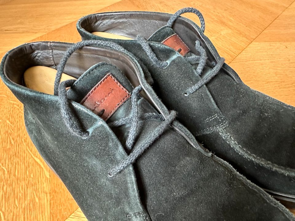 Santoni Herren Schuhe Boots, Gr. 7 - 41, made in Italy schwarz in Düsseldorf