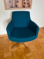 Stylischer Designer-Sessel (petrol-farben) Rheinland-Pfalz - Sprendlingen Vorschau