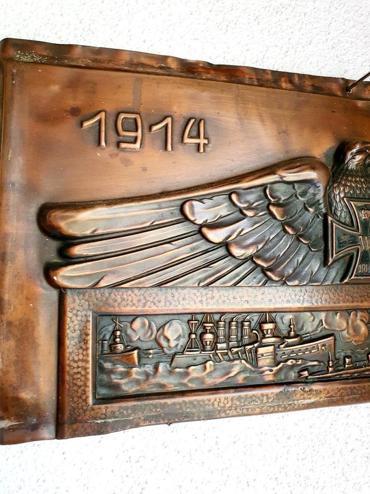 Militaria Schild 1914- 1918  1.Weltkrieg eisernes Kreuz in Neunkirchen