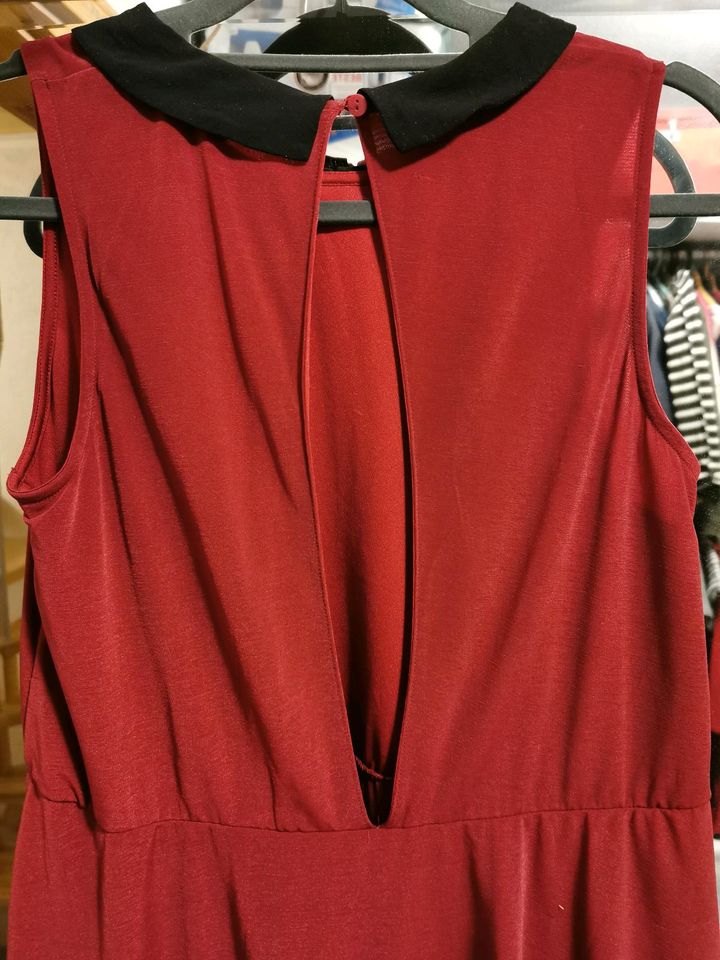 Kleid Party Abschluss Sommer Vokuhila H&M L 40 Beere rot Bordeaux in Bad Eilsen