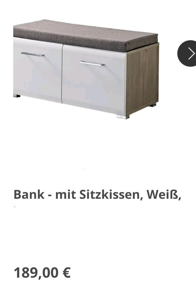 Schublade Garderobe Bank Inklusion Sitzkissen in Villingen-Schwenningen