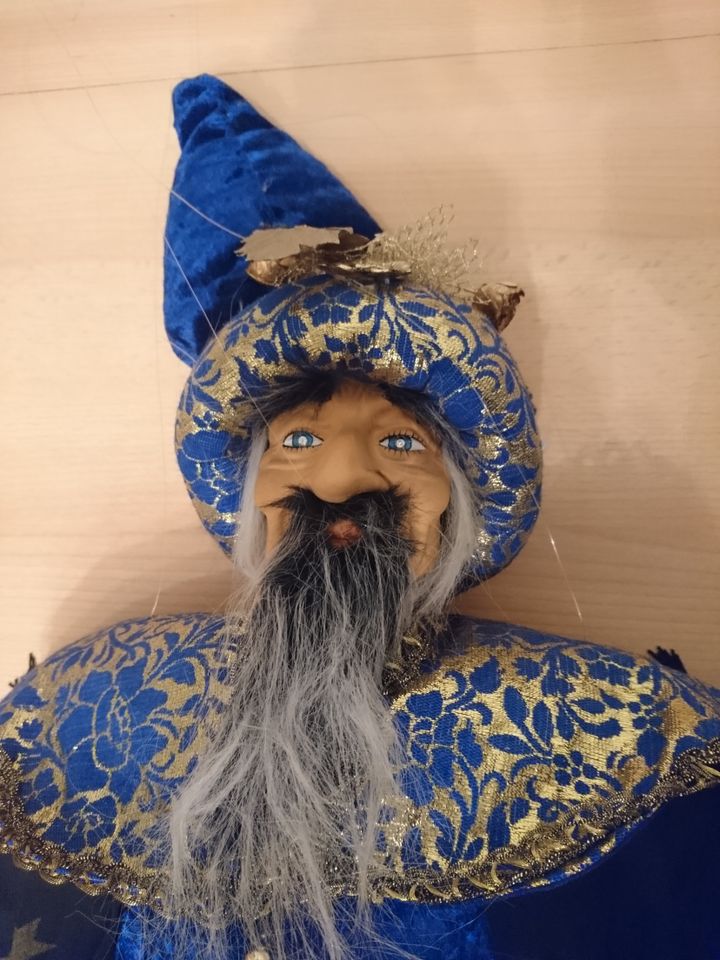 Zauberer Marionette mit Glitzer, 130 cm, Puppe, Figur in Berlin