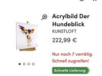 Acrylbild handgemalt Leinwand Der Hundeblick Acryl Gemälde Bild Sachsen - Weinböhla Vorschau