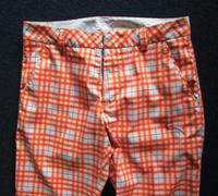 PUMA Sport Lifestyle Damenhose W30 L34 - Orange-Weiß kariert Düsseldorf - Pempelfort Vorschau