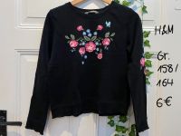 schwarzer Blumen Hoodie H&M Gr.158/164 Mädchenkleidung Niedersachsen - Schladen Vorschau