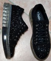 Heine Damen Sneaker Schuhe schwarz Glitzer Gr.38 Neu! Schleswig-Holstein - Jarplund-Weding Vorschau