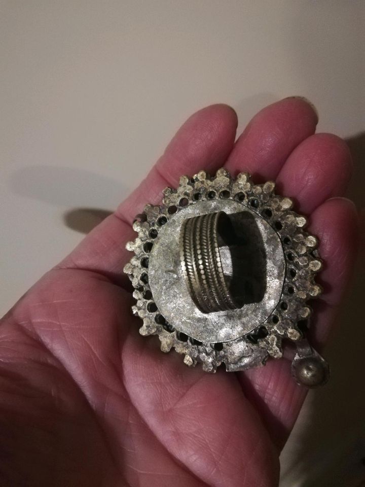 Ring orientalisch Glöckchen Hippie vintage Emaille in Oberkirn